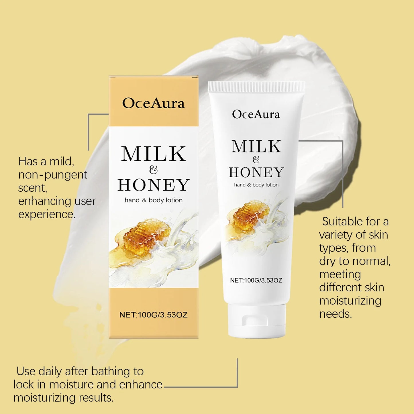 Moisturizing Exfoliating Care Essence Locks Hydration Removes Dead Cells Cares for Neck Skin and Improves Dullness