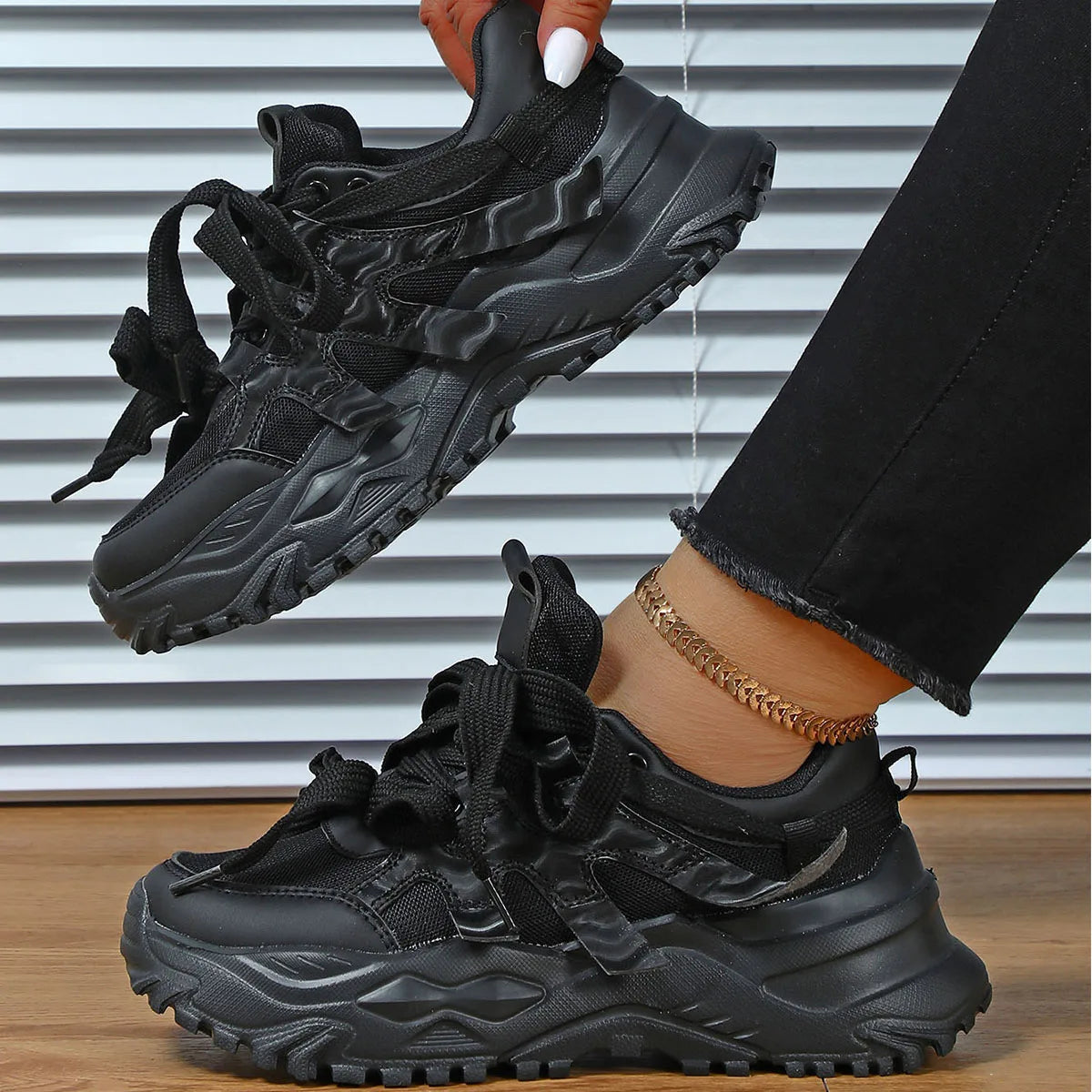 Size 35-44 Woman Sneakers Platform Sports Shoes Comfortable Sports Casual Shoes Zapatillas Increase Height Walking Shoes