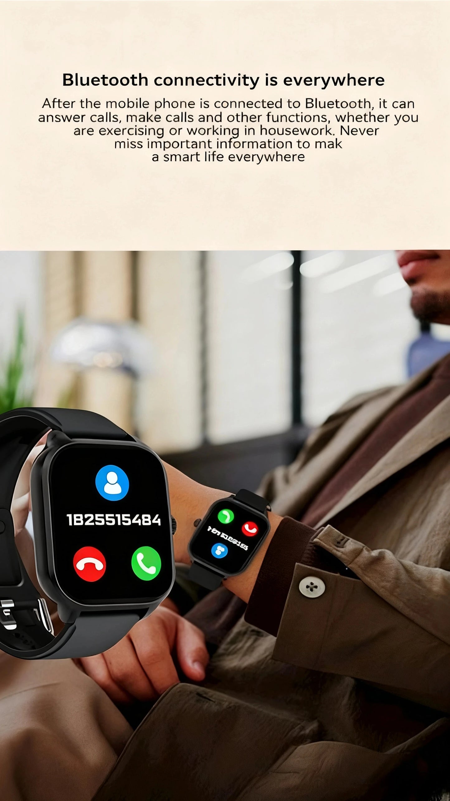 PHONEPACE H9 Intelligent Watch Bluetooth Call Remote Photography Sleep Monitoring Multiple Sports Modes Heart Rate Blood