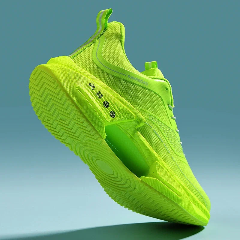 أحذية رياضية رجالية للجري، أحذية ماراثون كاجوال، خفيفة الوزن، قابلة للتنفس، مريحة، رياضية، مضادة للانزلاق، أحذية رياضية للمشي في الهواء الطلق