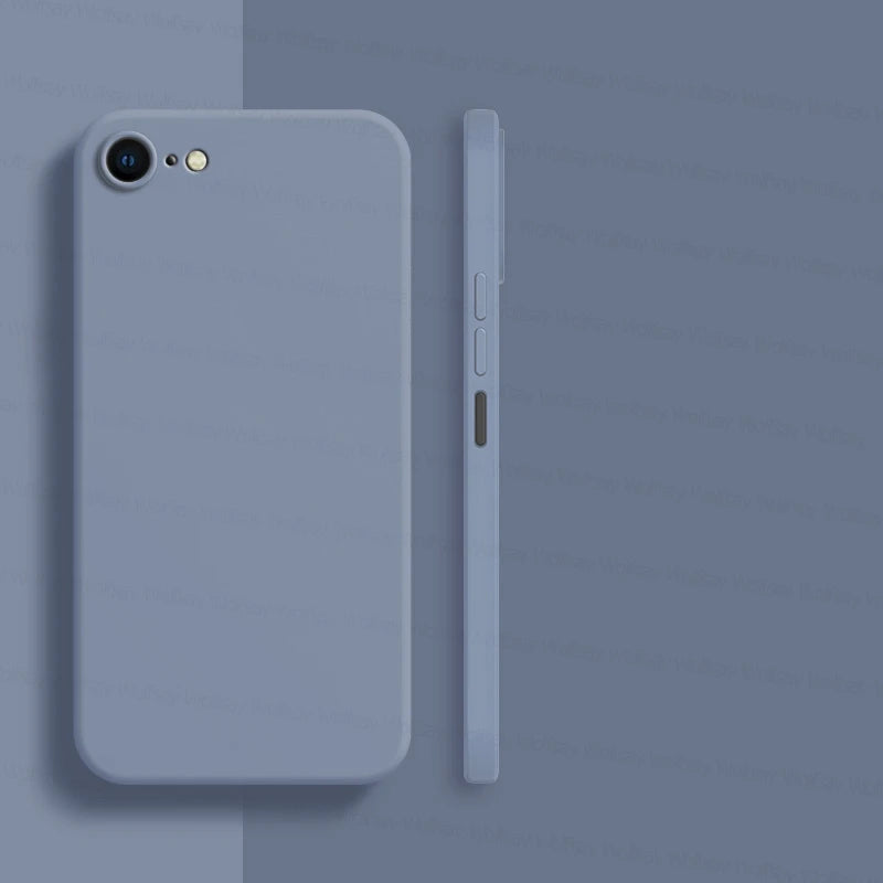 جراب لهاتف iPhone 8 لهاتف iPhone SE 2022 2020 7 8 جراب فاخر مقاوم للصدمات مصنوع من مادة TPU الناعمة والسيليكون السائل جراب خلفي لهاتف iPhone 8