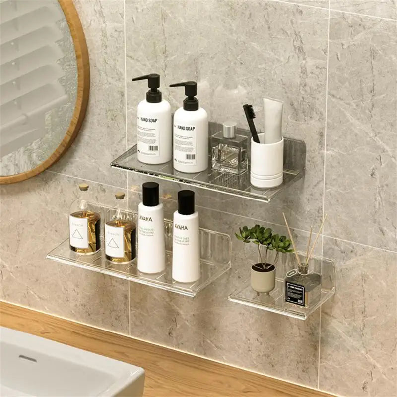 Bathroom Storage Rack Cosmetic Cotton Display Mirror Cabinet Storage Universal Storage Environmentally Friendly Material