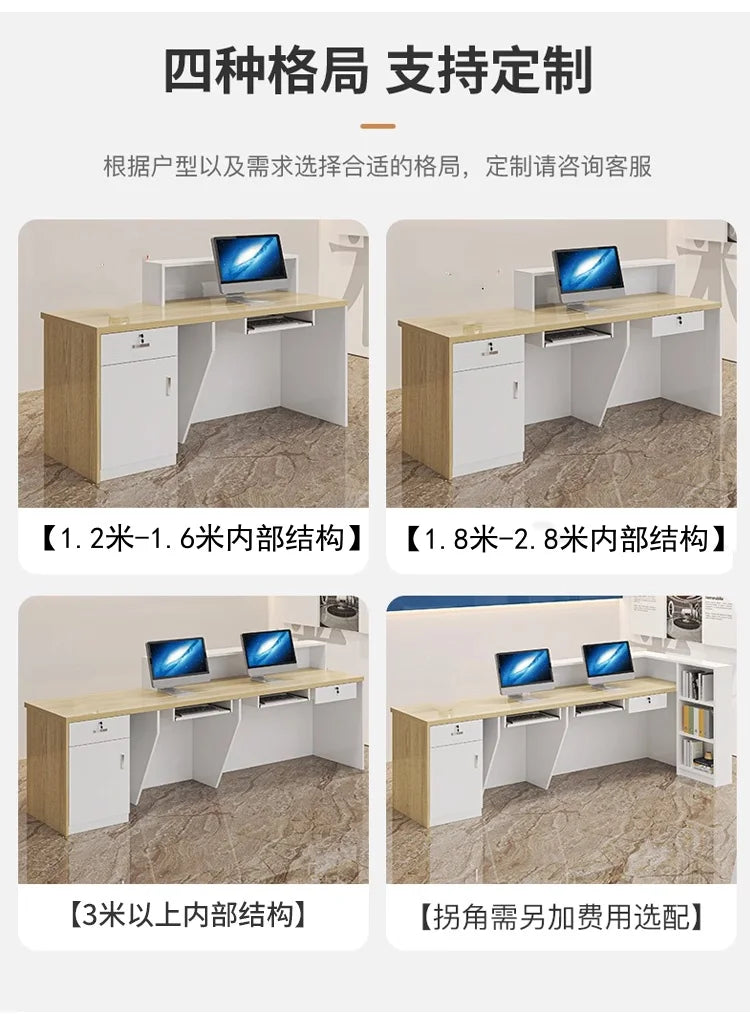 Kitchen Counter Reception Desks Decorations Display Beauty Salon Reception Desks Small Mostrador Negocio Commercial Furniture