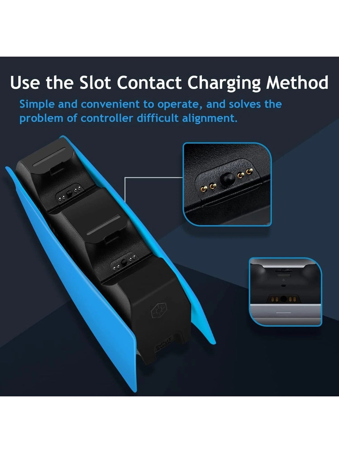 Game Wireless Charging Station for PS5 with Dual Fast Charger Dock and LED Charging Indicators SwiftNest