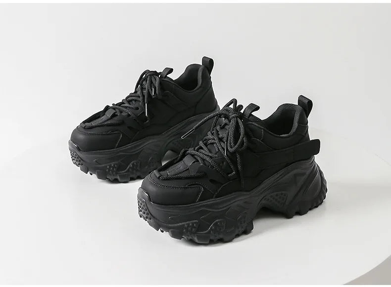 New Thick soled Dad Shoes Women's Versatile Casual Shoes with Strap Up Height Increase Lightweight Versatile Women's Shoes