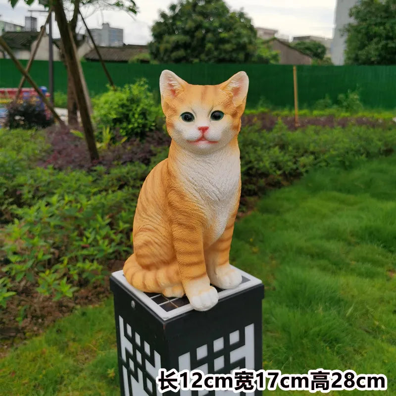 قطة صغيرة لطيفة، حديقة حيوانات، فناء خارجي، ديكور منزلي، شرفة، بستنة، غرفة حيوانات، حرف يدوية، إكسسوارات منزلية مزخرفة