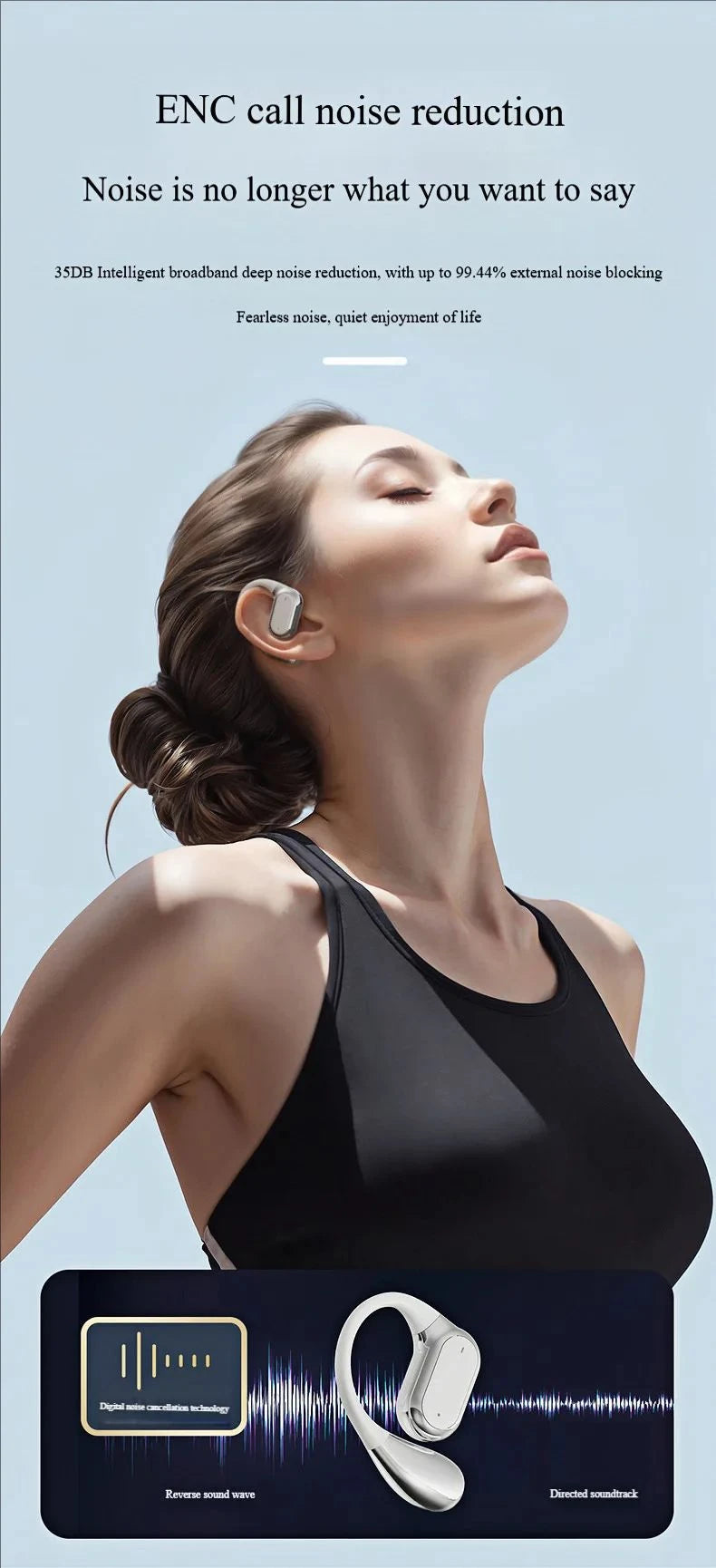 Real-Time Language Translator Headphones Bluetooth Wireless Earphones Sports Noise Reduction Earhooks Headset Smart Touch Screen
