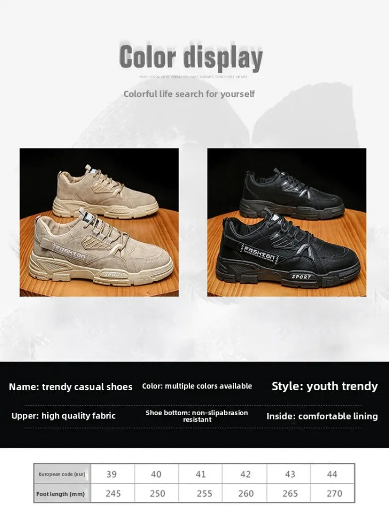 Men's Sneakers Waterproof Work Boots Workwear Shoes Thick Soled Plush Cold Resistant Lace Up Anti Slip Cotton Shoes 2025