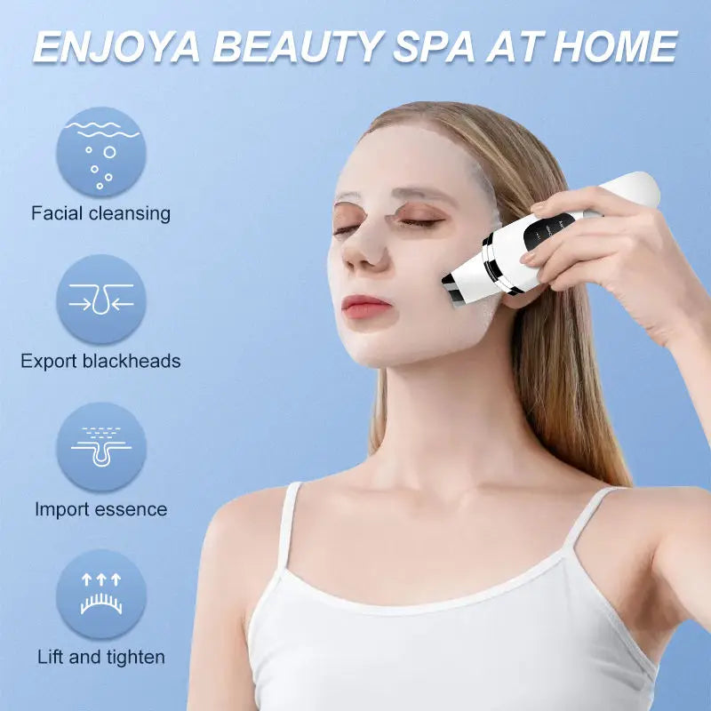 Personal Care Face Exfoliating Device Deep Cleansing Ultrasonic Face Spatula Facial Skin Scrubber