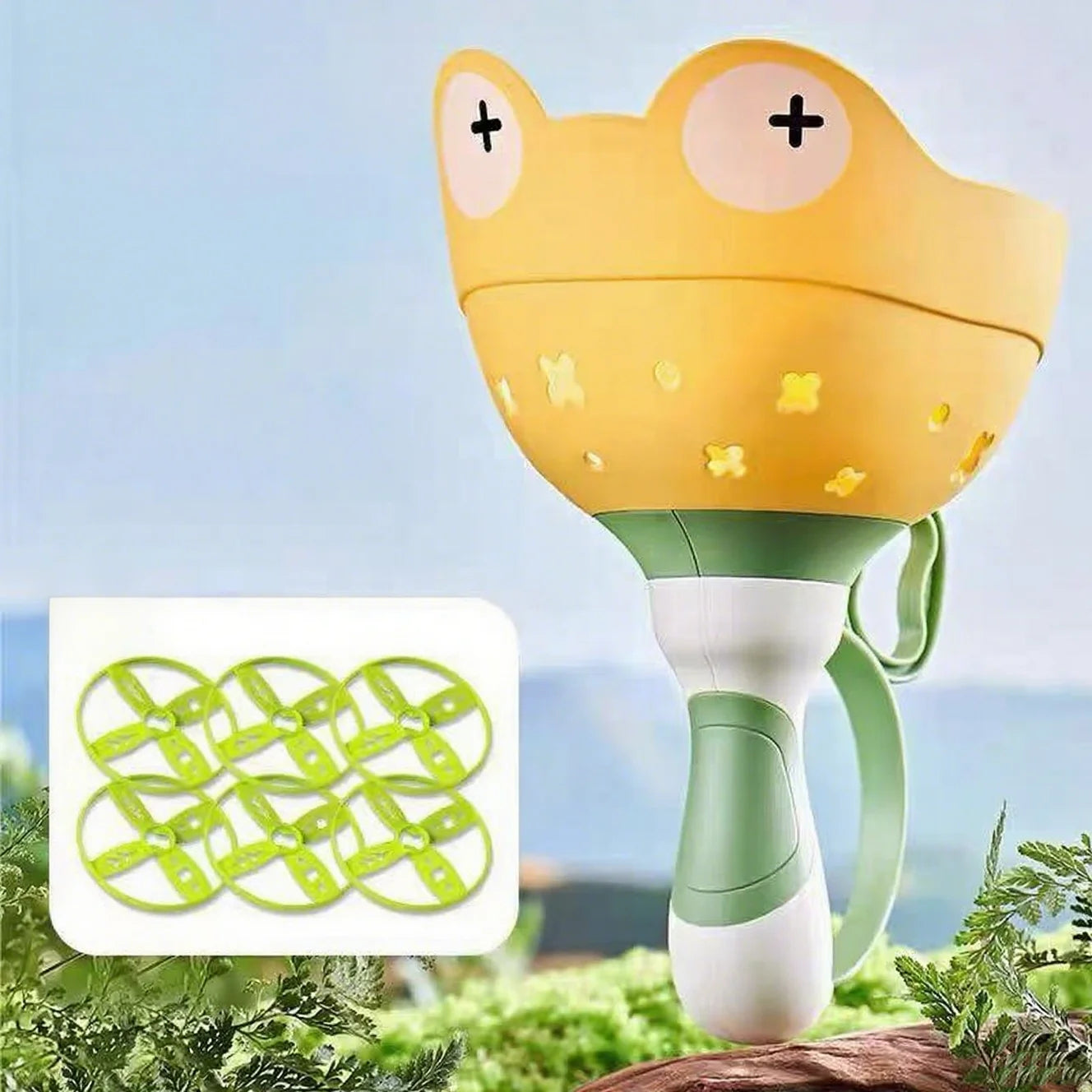 ألعاب خارجية للأطفال من عمر 3 إلى 8 سنوات - لعبة مطاردة قاذفة الصحن الطائر، آلة الصحن الطائر، نشاط عائلي في الفناء الخارجي