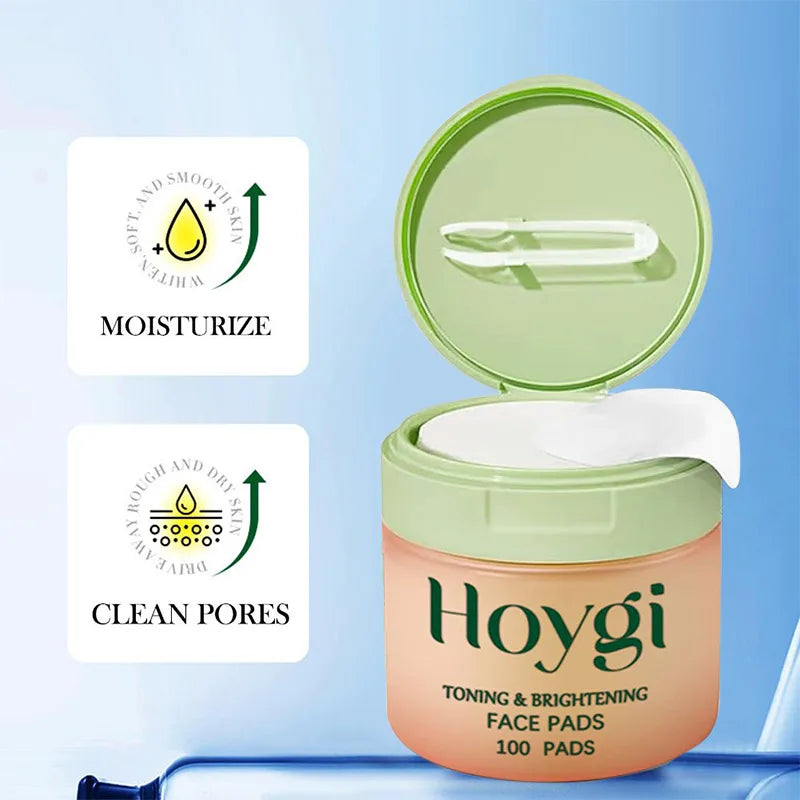 Korean Skin Care Cleansing Cotton Pads Centella Asiatica Niacinamide Peptide Daily Deep Hydrating Moisturizing Toner Cotton Pads