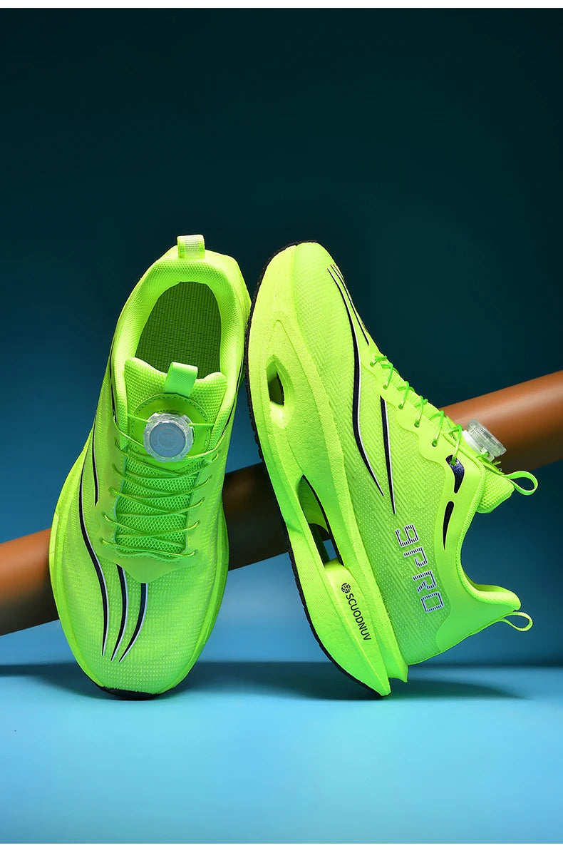 Men Running Shoes Casual Professional Marathon Sports Breathable Lightweight Women Comfortable Athletic Sneakers Carbon Plate