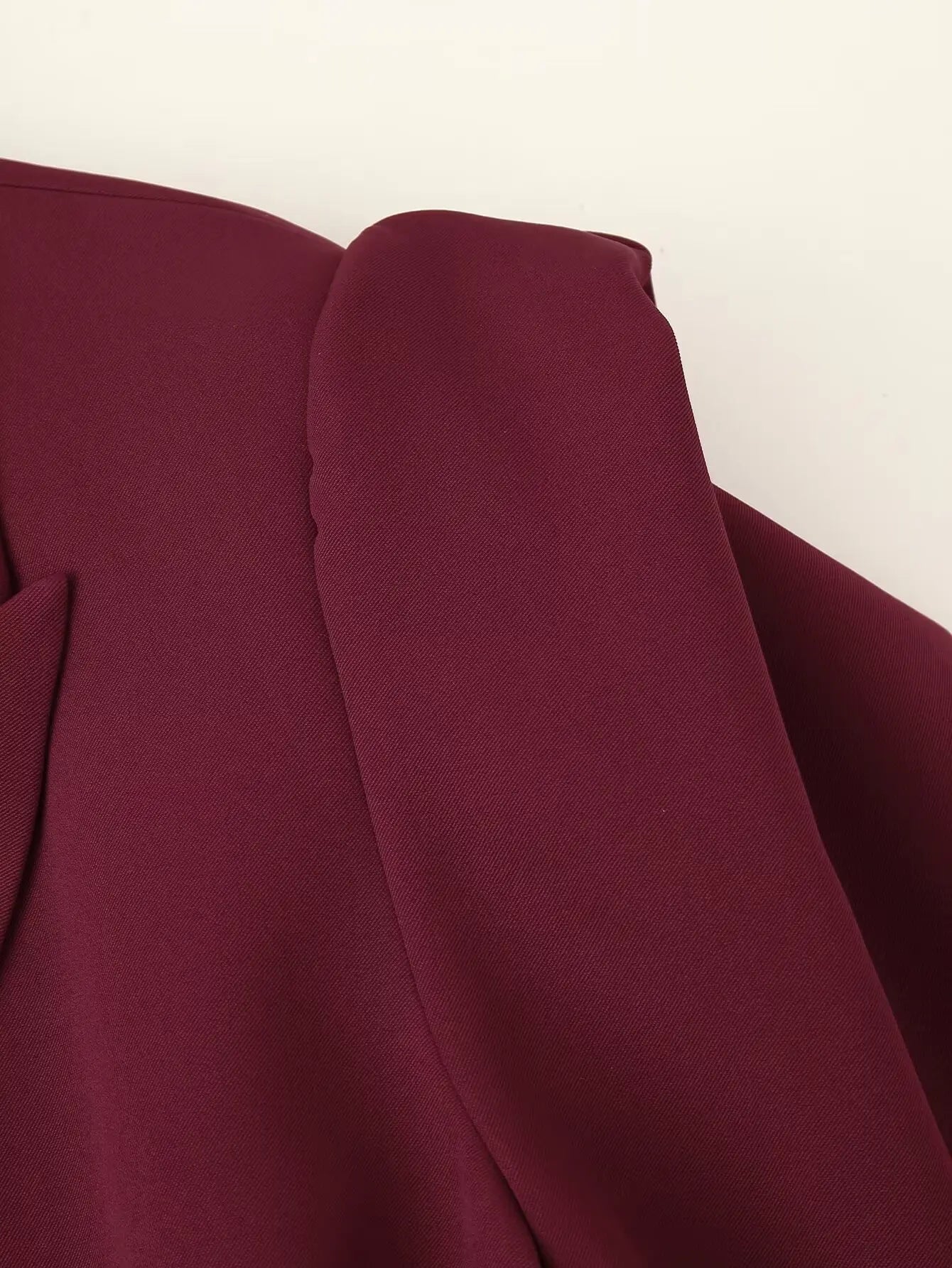 Womens Fashion Blazer Wide Shoulders Waist Tie Long Sleeve Blazer Stylish And Versatile Suitable For Workplace And Casual Wear