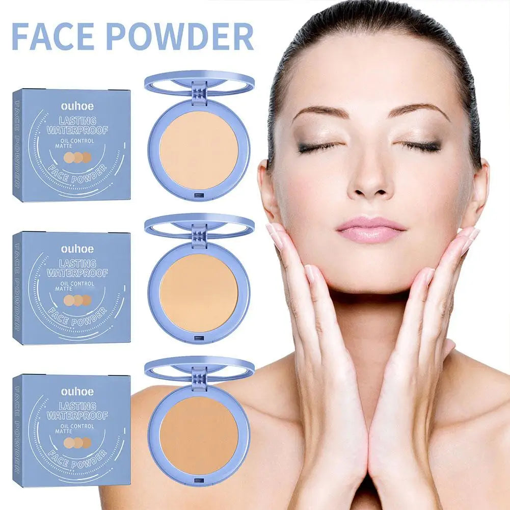 Sunscreen Powder Cosmetic Face Powder Oil-Control Waterproof Lasting Matte Concealer Makeup Pressed Powder Korean Cosmetic  4.8