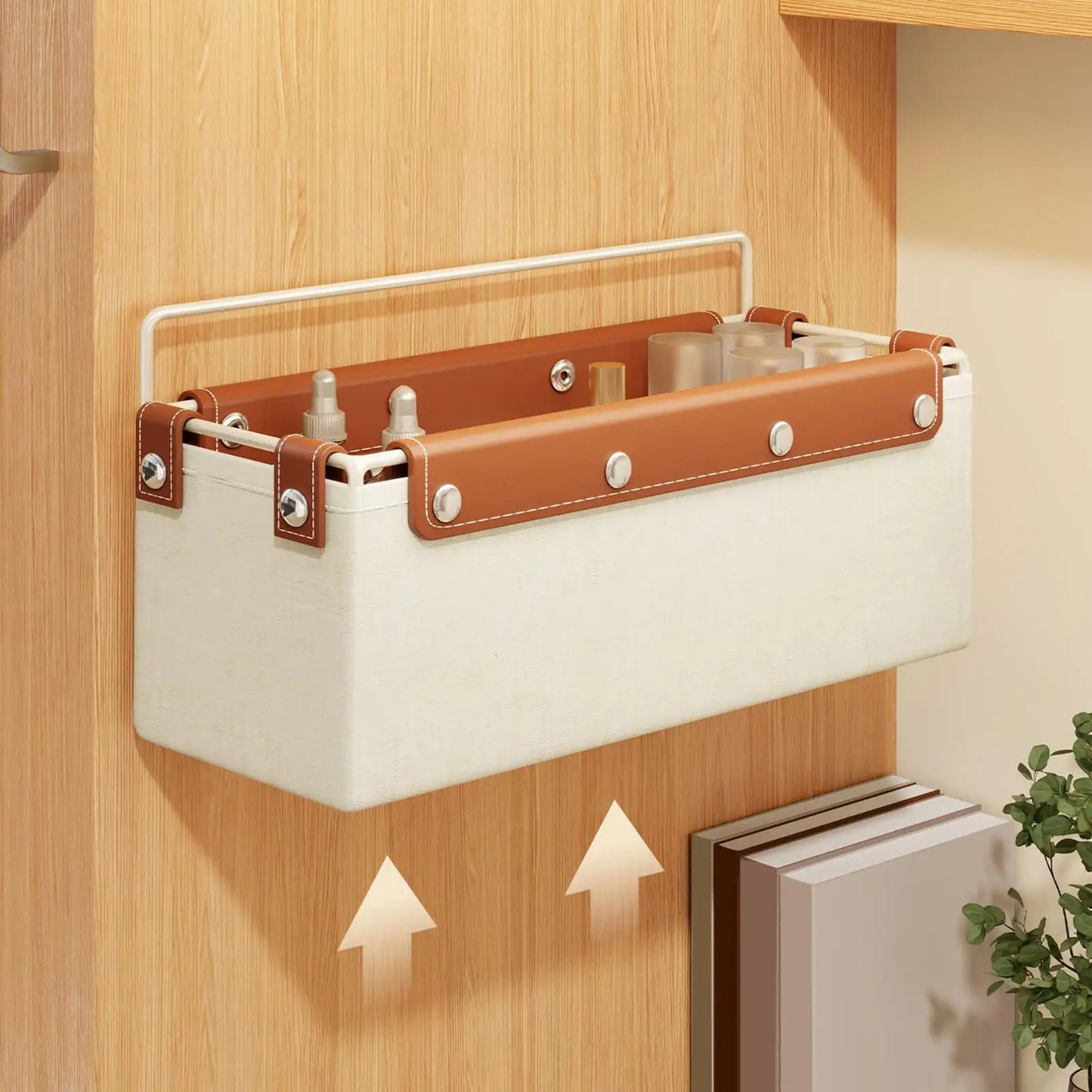 Bathroom Storage Basket Decor Compact Multipurpose Convenient Wall Shelf Sundries Organizer for Hotel Home Farmhouse Dorm Office