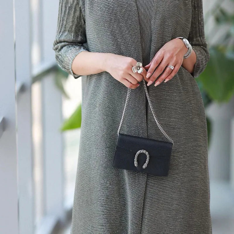 Womens Dresses Fashion 2025 Pleated Clothing Womens 2 Piece Outfit Two Piece Sets Metallic Fabrics Casual Long Dresses