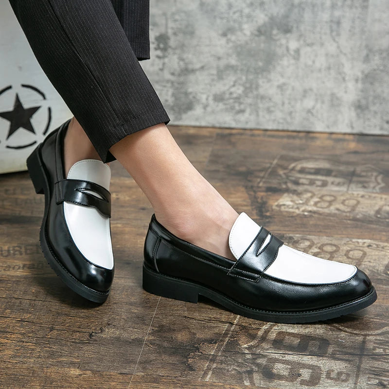 Male Luxury Business Oxford Leather Designer Mens Classic Smile Formal Dress Shoes for Men Falts Office Wedding Flats Footwear