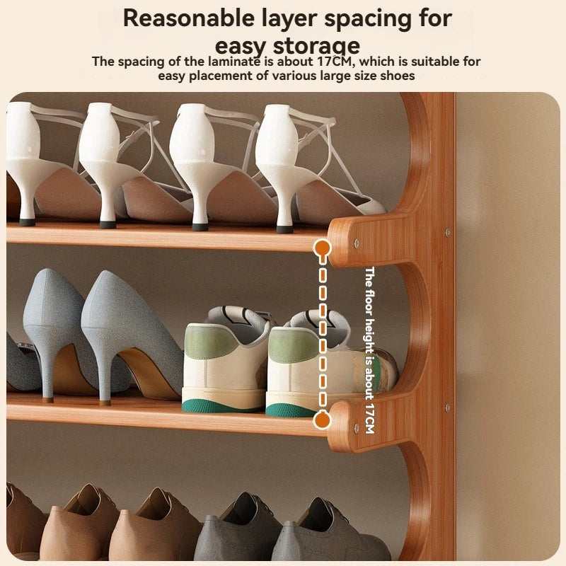 Shoe rack Dormitory Home Multi story Small Narrow Rental Room Dustproof Simple Rack Storage Dormitory Storage Rack Space Shoe Ca