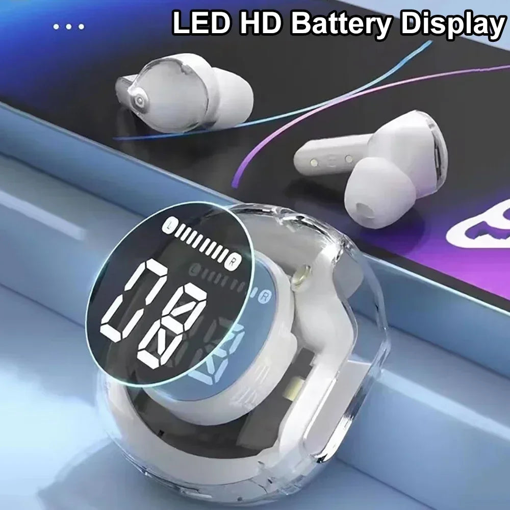 Wireless Bluetooth Headset Wireless Bluetooth Headphones LED Power Digital Display Stereo Wireless Earphones for smartphones