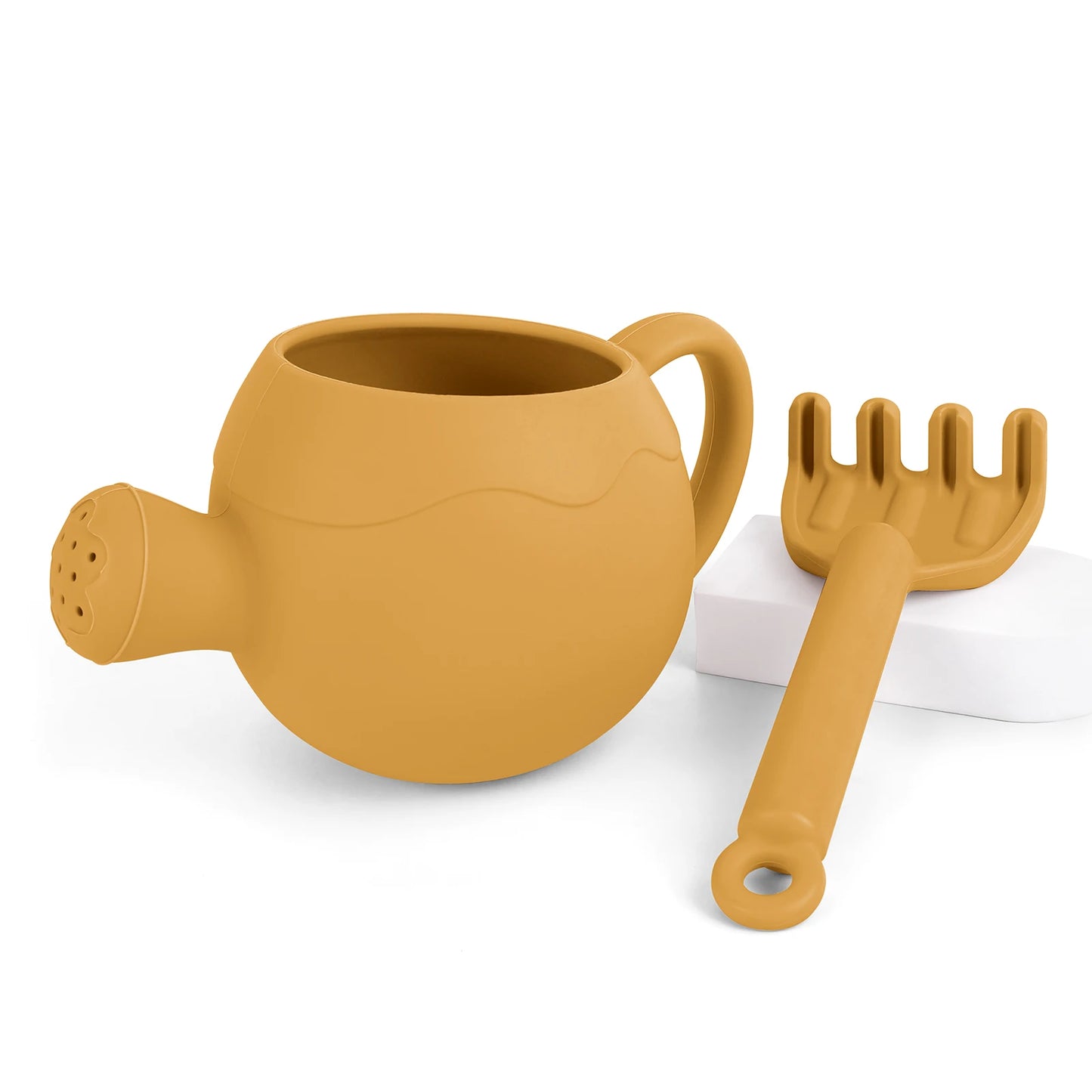 Baby Beach Toys Children Outdoor Games Sand Play Set Infants Digging Sand Silicone Rake Watering Pot Play Beach Toys for Kids