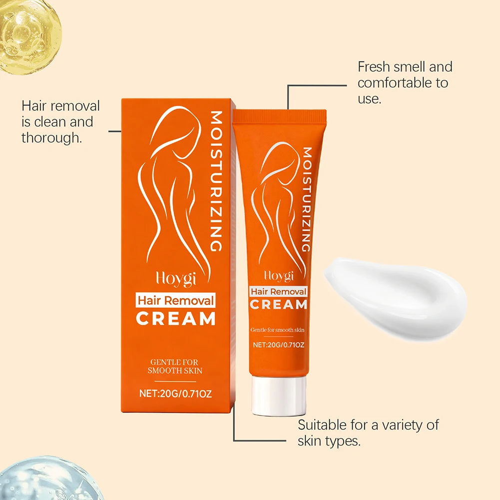 Sensitive Skin Facial Hair Removal Cream Gentle Painless Depilatory Effective Hair Removal Reshaping Skin Smooth Silky