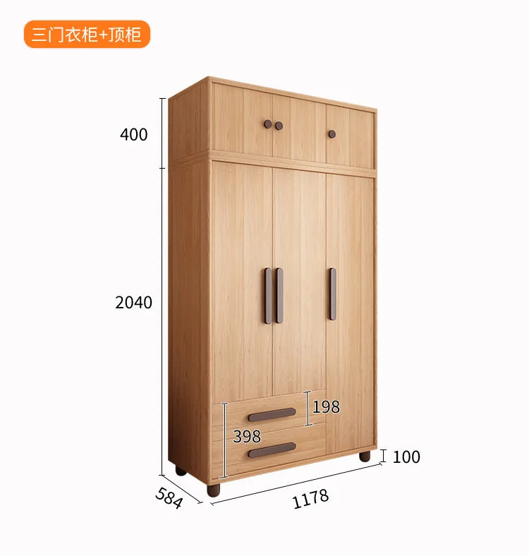 Storage Wooden Wardrobes Bedroom Hanger Shirts Clothing Wardrobes Layered Apartment Ropero Armable De Ropa House Accessories
