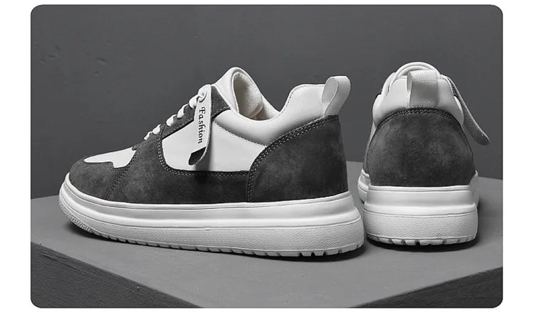 Fashion Men Casual Shoes Men Low Cut Sneakers Breathable Height Increasing Shoes 6/8/10CM Thick Sole Hard-Wearing Male Footwear