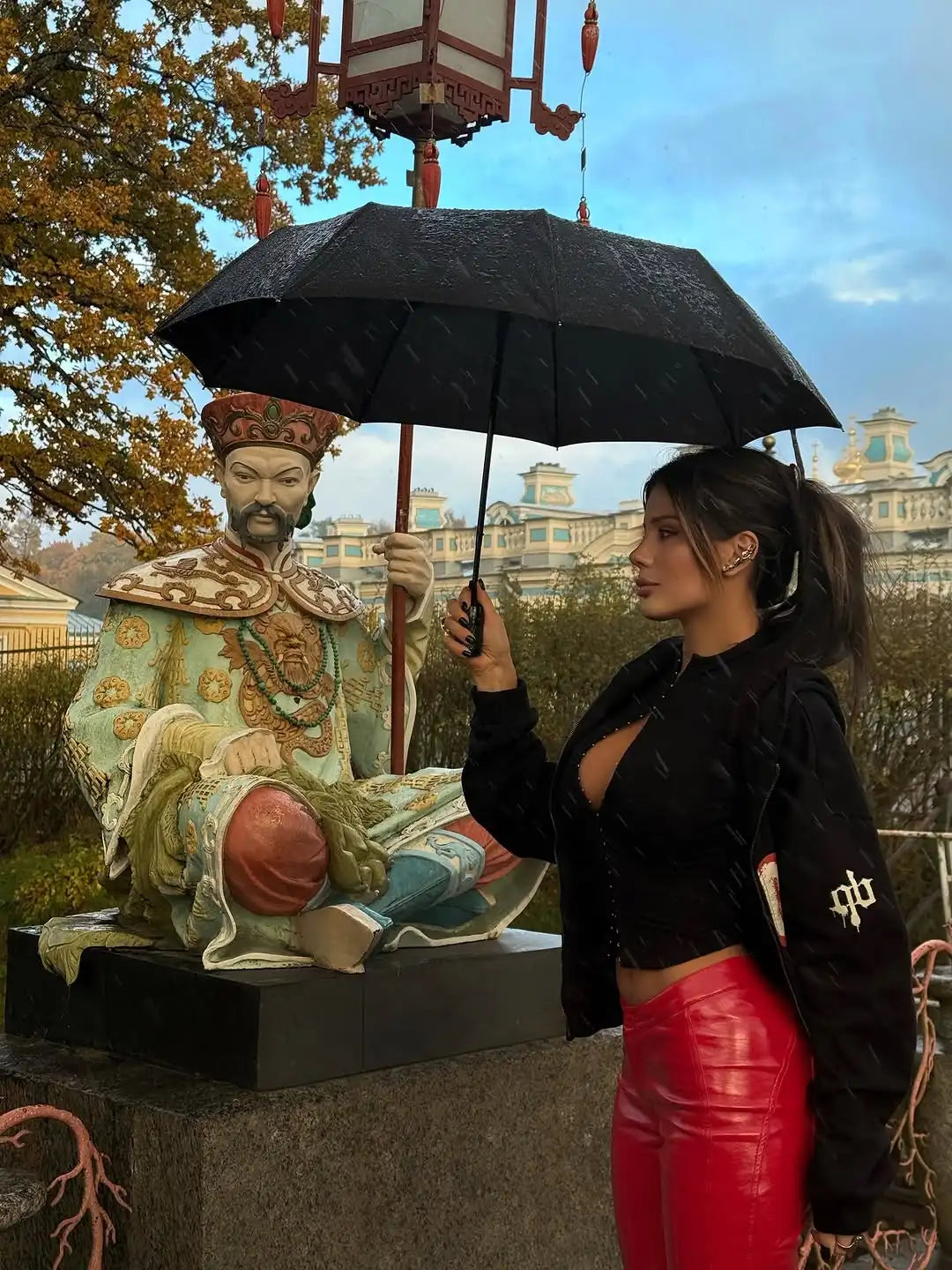 Women's Fashion Short Sleeve Pants Set Chic Tight Zipper Top Straight Leg Low Waist Trousers Casual Streetwear Commute Outfit