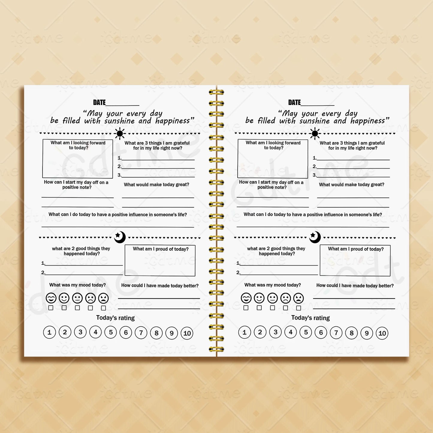 EMOTIONAL JOURNAL --Adult Mental Health Planner,Wellness Workbook,Therapy Worksheet,Anxiety Management,Self Care Tracker