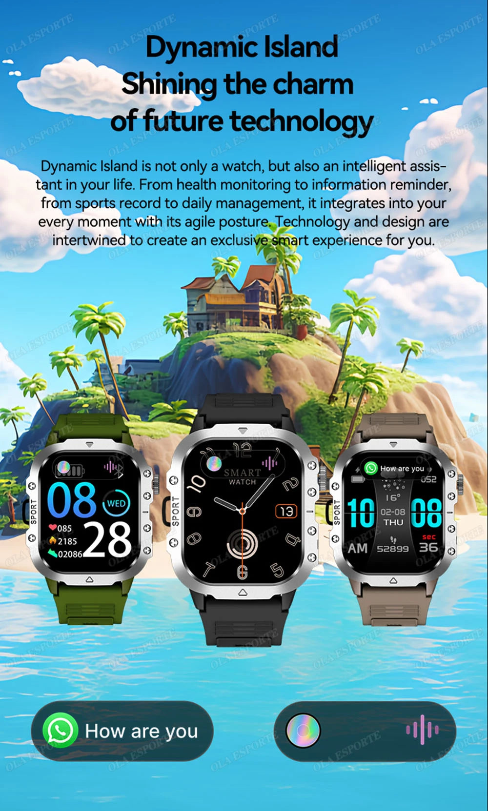 Outdoor Sports Smart Watch 2.01 Inch AMOLED Screen LED Flashlight Bluetooth Talking Smart Watch for Men Women Holiday Gifts 2025