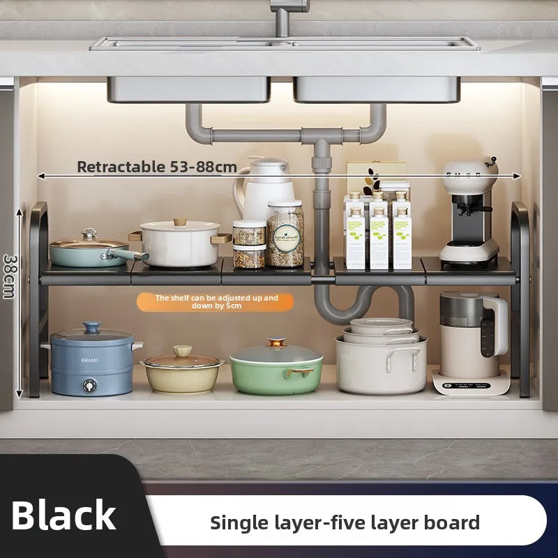 Kitchen Sink Expandable Storage Ra Creative Cultural Dining Utensils Multi-Function Pot Holder Metal Material Chinese Sle