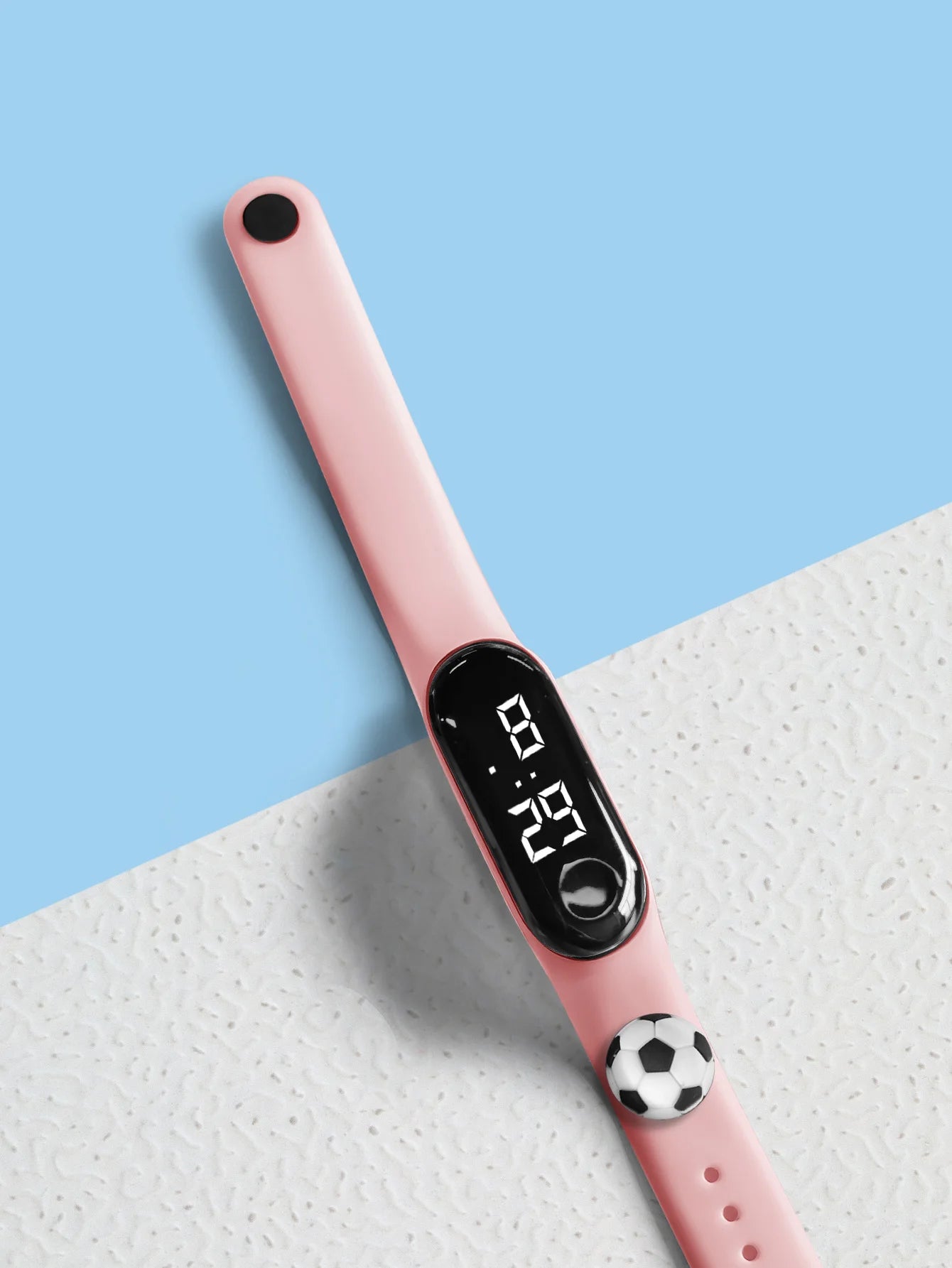 New Children's Outdoor Sports Watch Bracelet Simple Cartoon Football Student Electronic Watch Children's Festival Gift