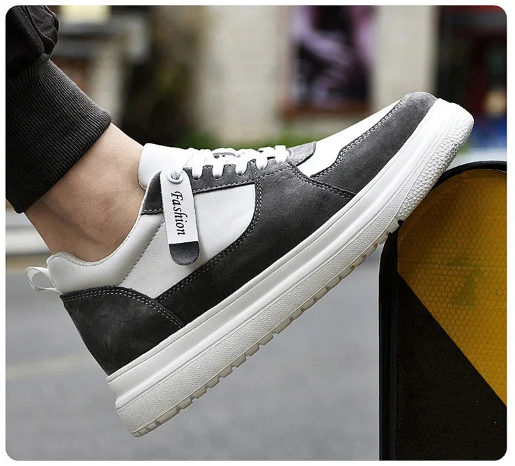 Fashion Men Casual Shoes Men Low Cut Sneakers Breathable Height Increasing Shoes 6/8/10CM Thick Sole Hard-Wearing Male Footwear