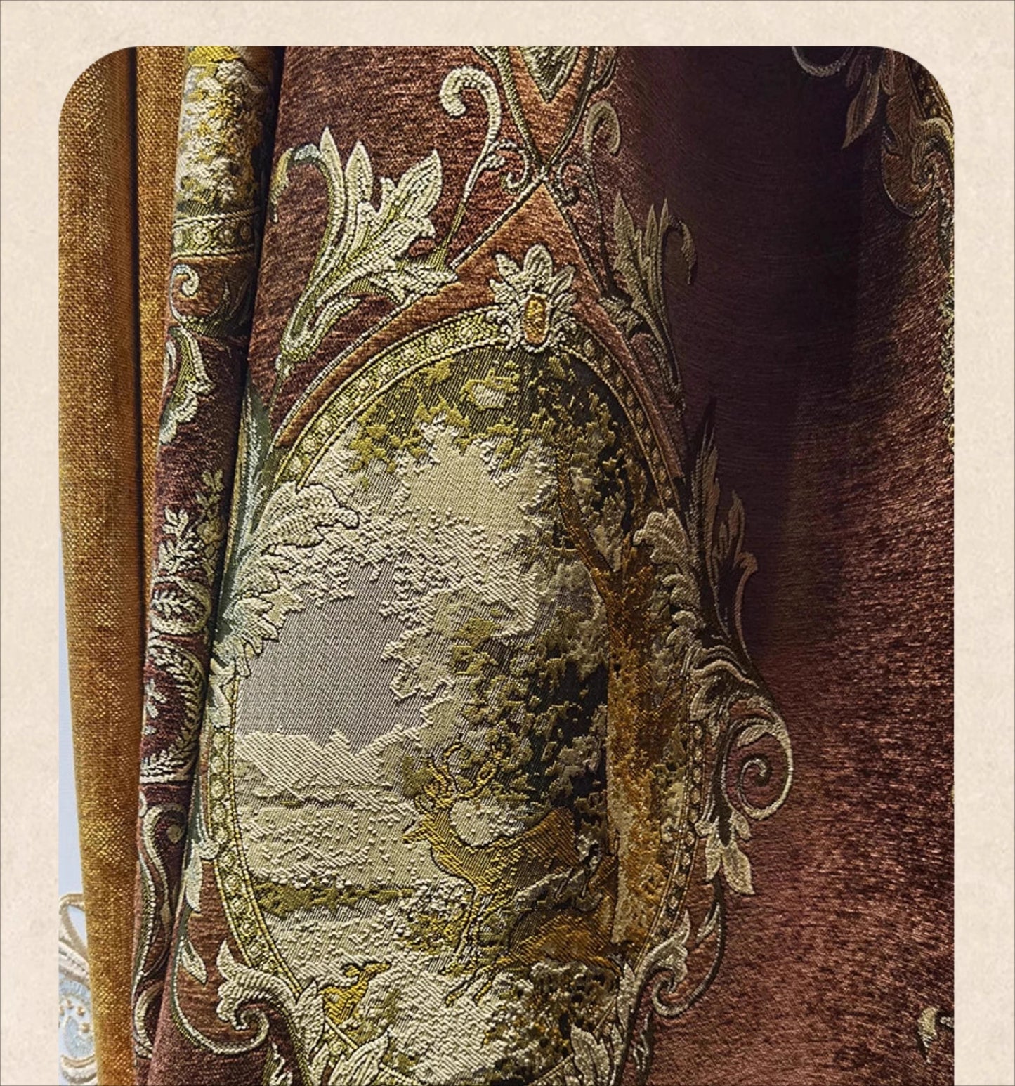 European American Curtains for Living dining Room Bedroom  Retro High-end Court French Villa Blackout Luxury Atmosphere High-end