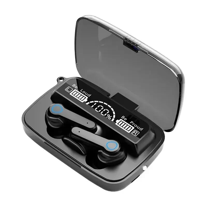 M19 Bluetooth Wireless Headset 5.3 Bluetooth Earphones IPX5 Waterproof Headsets with Mic HiFi Stereo Music Earbuds for All Phone