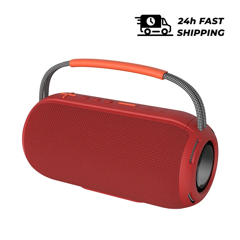 30W Bluetooth Speaker with Breathing Lamp Supports 2Pcs Tandem Portable Subwoofer Spatial Sound Effects 2400mAh Large Battery