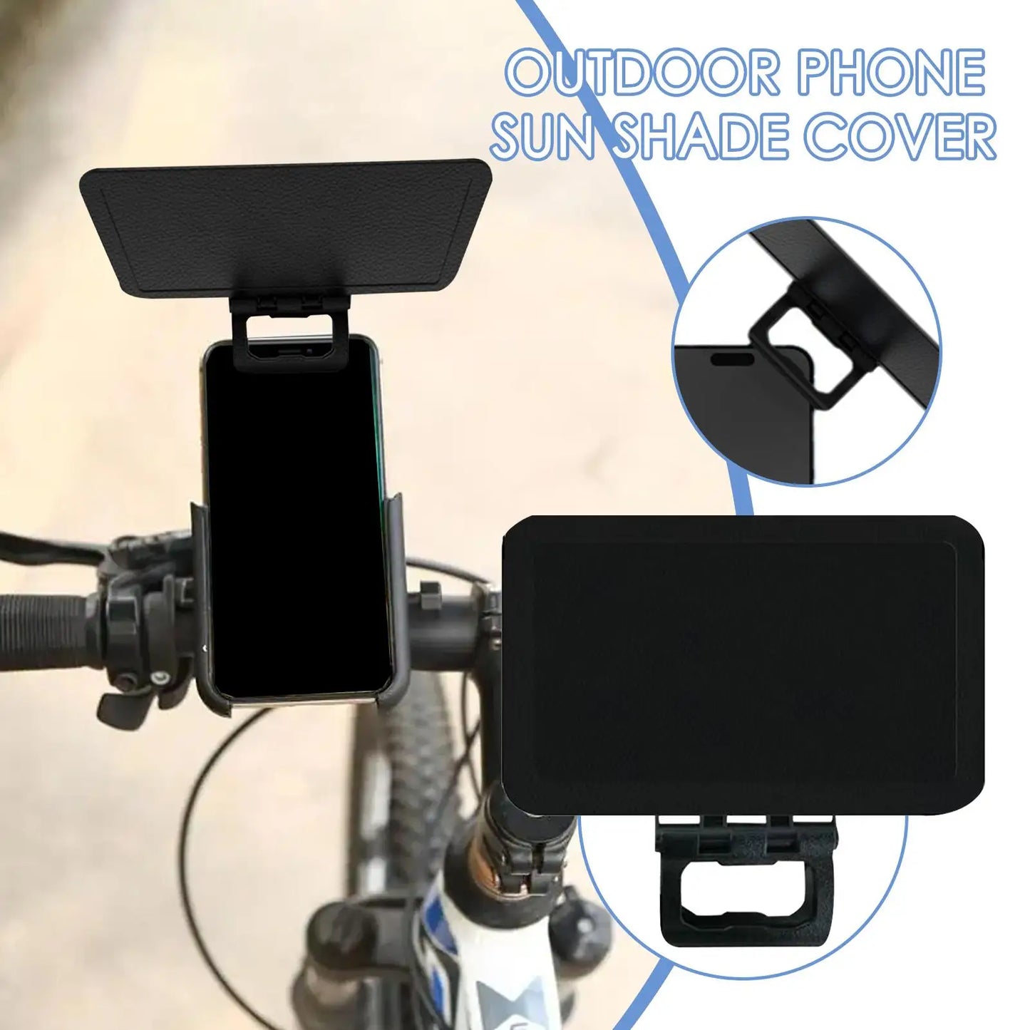 Phone Sun Shade Cellphone Sun Shade Cover Foldable Anti-Glare Sunshade for Cellphones Smartphone UV Protection Panel for Vehicle