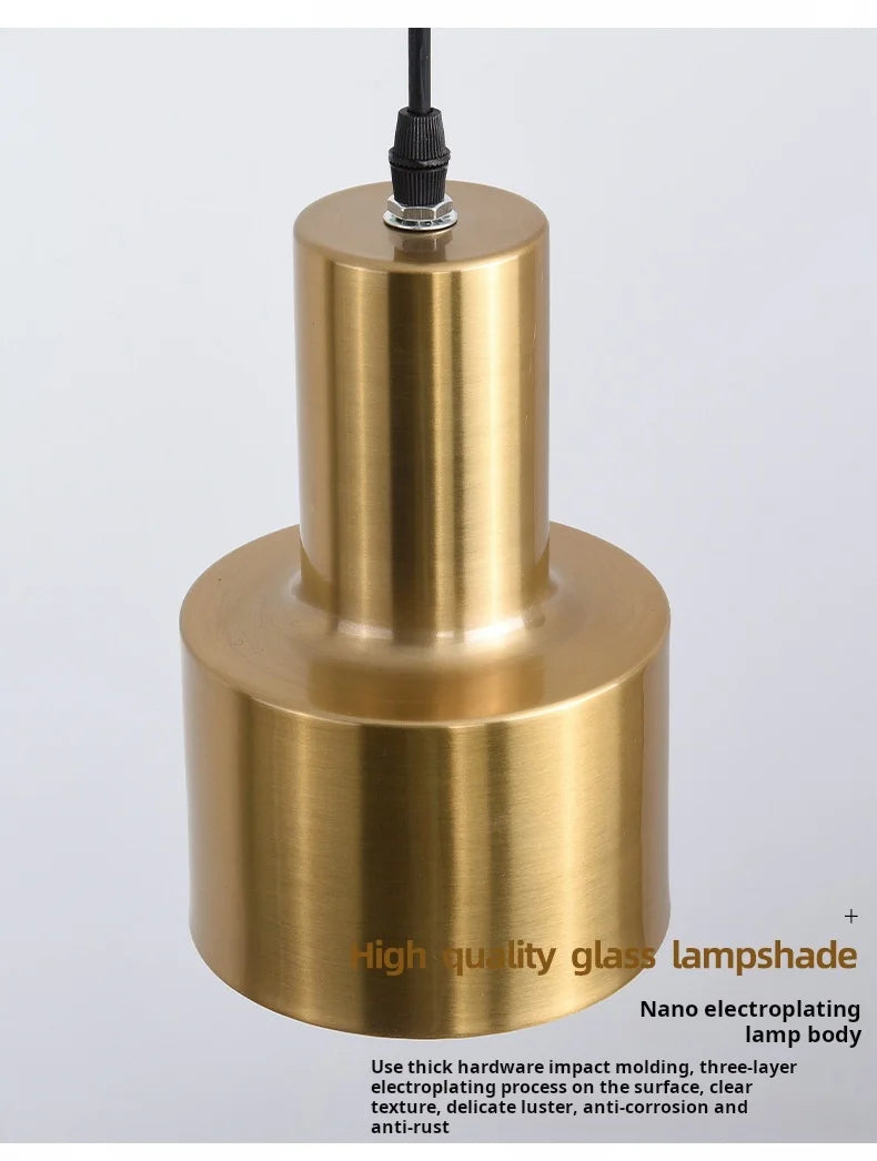 ثريا بجانب السرير بسيطة وحديثة لغرفة النوم وغرفة المعيشة وخلفية الجدار الخفيفة غرفة الطعام الإبداعية ثريا برأس واحد