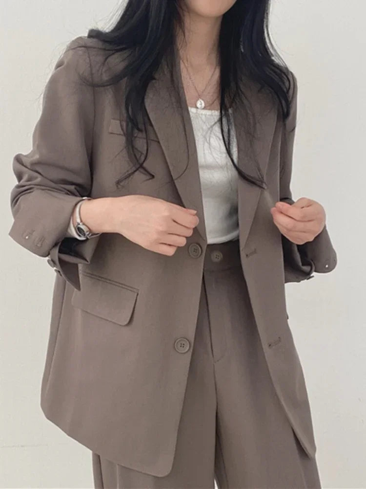Fashion 2 Piece Sets Women Outfits Spring Autumn New in Korean Pants Sets Commuter Elegant Suit Coat 2 Piece Sets Women Jacket SwiftNest