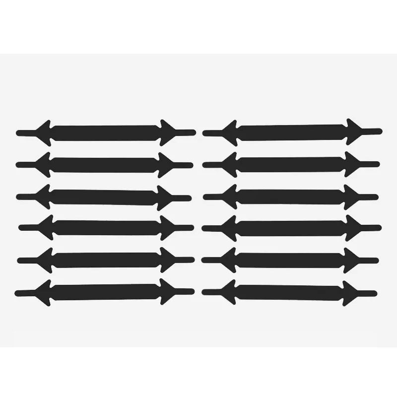 12Pcs Silicone Shoelaces for Shoes No Tie Shoe laces Elastic Laces Sneakers Kids Adult Rubber Shoelace One Size Fits All Shoes
