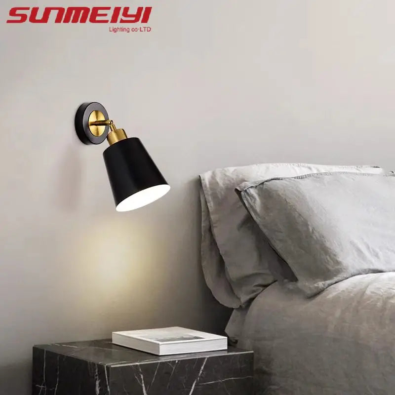 Modern Simple Bedroom Bedside Lamp Nordic Creative Living Room Background Wall lamp Aisle Porch Lamp Balcony Wall Lamp