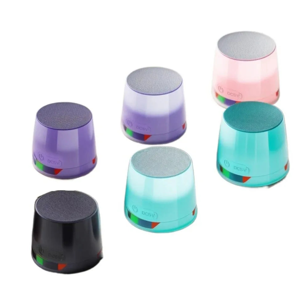 Bluetooth 5.3 Magnetic Mini Speaker Deep Bass HD Sound RGB Light Speaker Anti Lost Compact Design Portable Sound Box Outdoor Use
