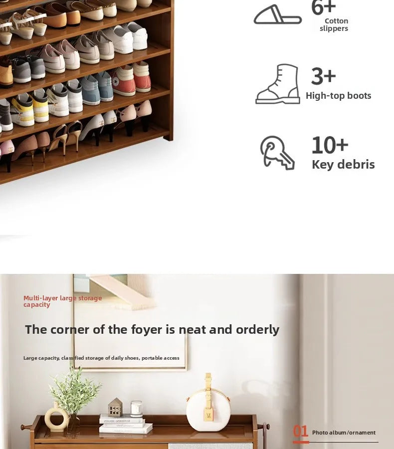 Household shoe cabinet, shoe storage rack, simple shelf, large-capacity shoe rack.