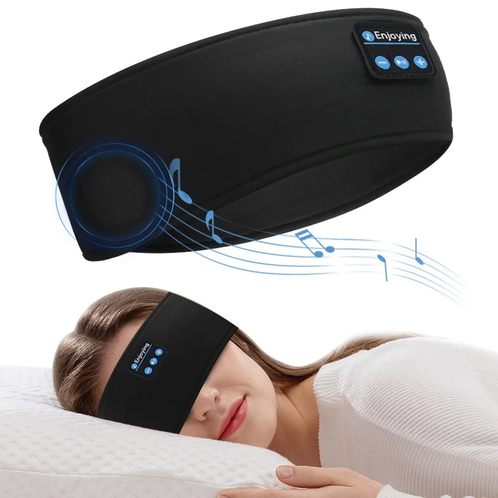 Bluetooth Earphones Sports Sleeping Headband Elastic Wireless Headphones Music Eye Mask Wireless Bluetooth Headset Headband
