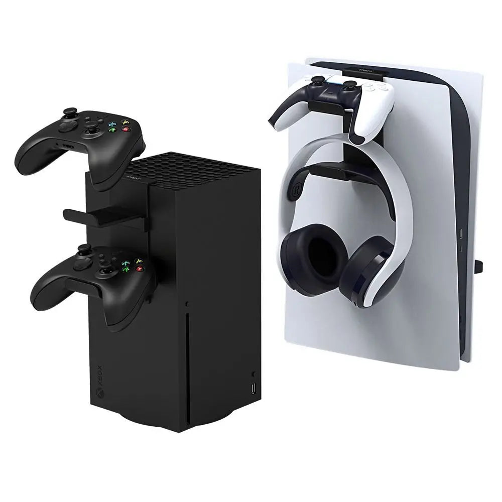 Headphone Wall Mount Holder Bracket Hanger Storage Stand For PS5 Host For Xbox Series X Headset Hook Console Gamepad Accessories