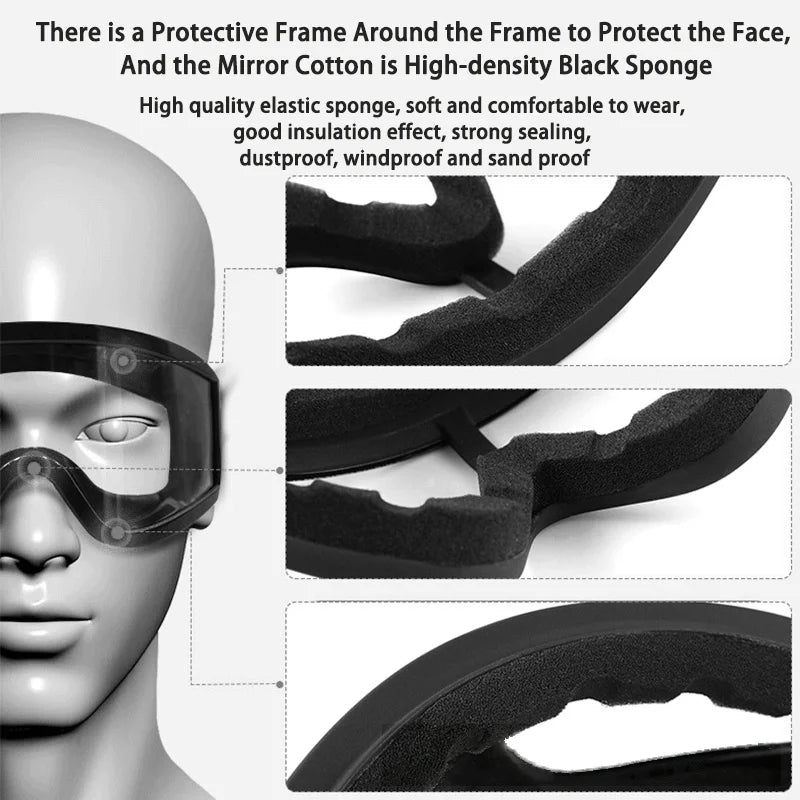 Outdoor Goggles, Ski Goggles, Windproof Goggles, Bicycle and Motorcycle Riding Glasses, Sports Glasses, Ski Goggles
