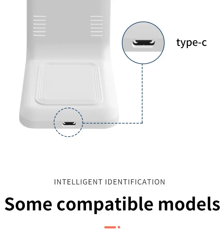 3 In 1 Wireless Charger Stand 30W Fast Charging Station for iPhone 16 15 14 13 12 11 iWatch 10/9/8/7 Ultra Airpods Phone Holder