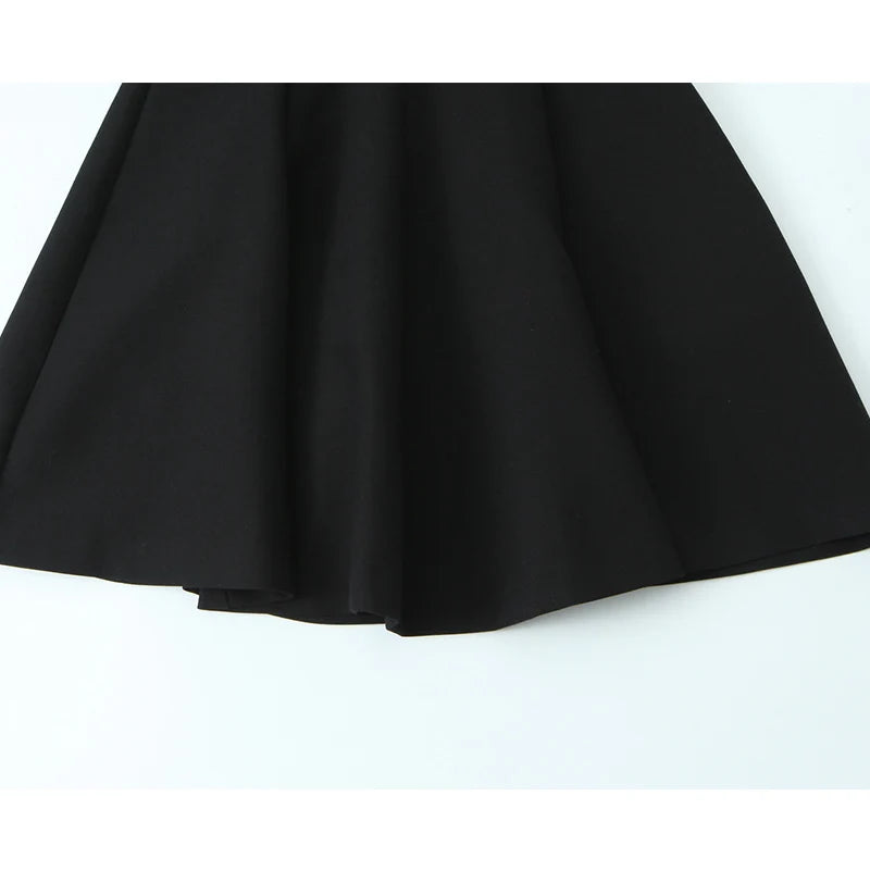 Women Fashion Dress 2025 Women Summer Autumn New Elegant Bow Decoration Short Sleeves Dress Women Hight Street Party Dress