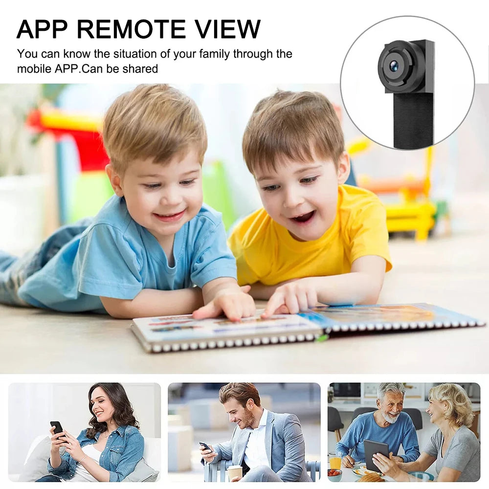Wifi Camera DIY Portable Mini Camara Wifi 4K Micro Camcorder P2P Wireless Webcam Video Recorder Home Security Nanny Camera
