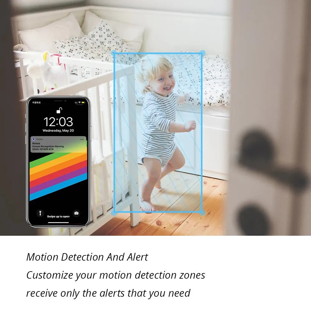 كاميرا مراقبة IP Wifi 2.8 مم فيديو مراقبة منزلية داخلية CCTV كاميرا فيديو صوتية ثنائية الاتجاه حماية أمنية CamHi CamHipro كاميرا Wi-Fi